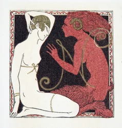 Lettera N, da Personages de Comedie, pub. 1922