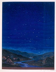 Paesaggio Notturno, illustrazione da 