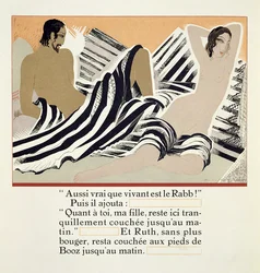 Ruth riposa ai piedi di Boaz, da 