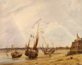 Bassa marea, Calais (acquerello)