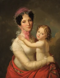 Eleonora Mayer, baronessa di Gravenegg con la figlia Isabella