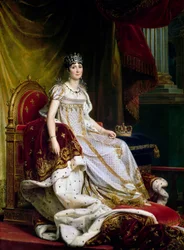Joséphine de Beauharnais, la prima moglie di Napoleone Bonaparte 1763-1814 in costume da incoronazione, 1807-1808