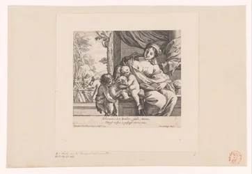 Maria con bambino, Giovanni Battista e agnello