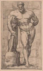 Ercole Farnese, vista frontale (tavola 2)