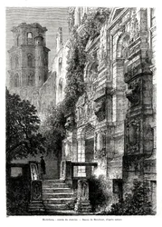 Castello di Heidelberg, Germania, 1886