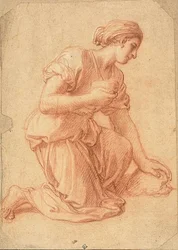 Donna inginocchiata