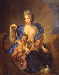 La contessa von Cosel e suo figlio come Venere e Cupido, circa 1712-1715