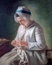Giovane donna al lavoro, c1725-1778