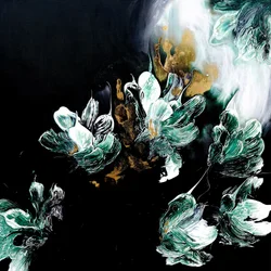 Eleganti fiori dorati