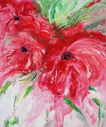 Fiori astratti rossi