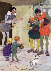 Illustrazione per The Babes in the Wood (litografia a colori)