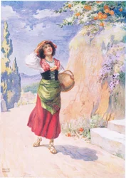 Pippa Passes, da Pippa Passes di Robert Browning (1812-89) illustrato in Storie per bambini dai poeti di M.B.Belgrave e H.Hart
