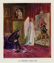 Come la coscienza lo dipinge (litografia a colori)