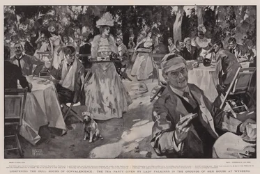 Alleggerire le ore noiose della convalescenza, il tè offerto da Lady Falkiner nei giardini della sua casa a Wynberg