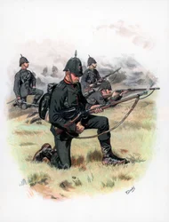 Ordine di marcia, il Corpo Reale dei Fucilieri del Re precedentemente 60° Fucilieri, 1889