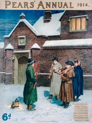 I canti di Natale, copertina di Pears Annual, 1914