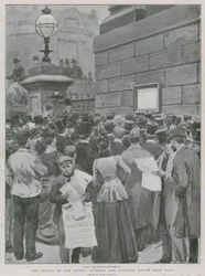 La morte della Regina, fuori dalla Mansion House il giorno dopo