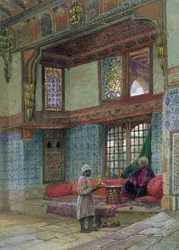 Nicchia nella sala di ricevimento nella casa del Mufti Sheik El Mahadi, Il Cairo