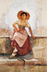 Ragazza in fiore fiorentina