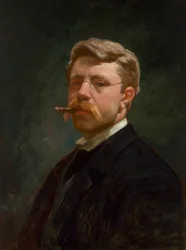 Autoritratto di Frank Duveneck, c. 1890