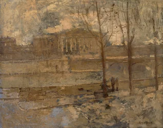Chambre des Deputes nella nebbia