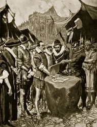 Stubbs ha la mano tagliata, 1521, illustrazione da 