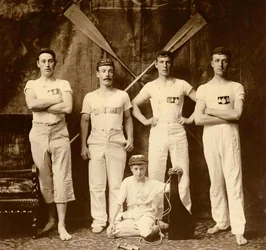 Equipaggio del Whitby Friendship Rowing Club, Whitby, Inghilterra, 1901