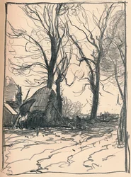 Studio di alberi, Sompting, Sussex, XIX secolo