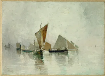 Dieppe, nebbia mattutina (olio su tela)