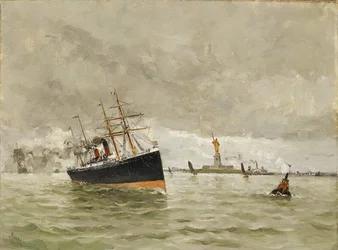 New York: Entrata nel porto, 1887