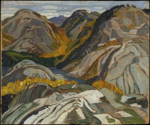 Colline di La Cloche, rocce e ruscello