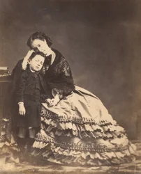 [Imperatrice Eugenia e il Principe Imperiale], 1862