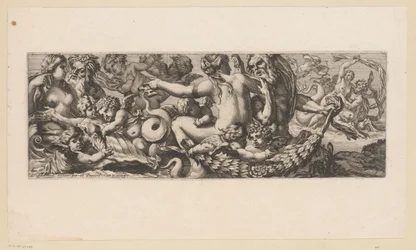 Trionfo di Galatea con nereidi, satiri e putti