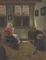 Una donna che legge, da Pieter Janssens Elinga, 1846-47