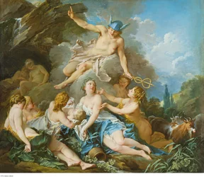 Boucher - Mercurio che affida il Bambino Bacco alle Ninfe, 1732 - 1734 ca.