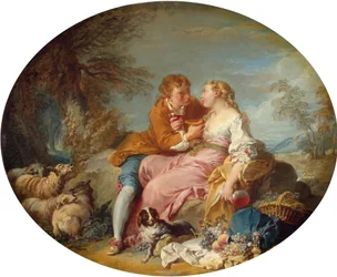 Boucher - Scena pastorale, inizio 1730