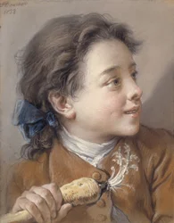 Ragazzo con una carota