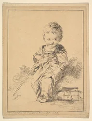 Bambino con bastone, XVIII secolo