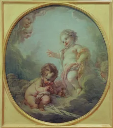 Il Bambino Gesù benedice Giovanni Battista