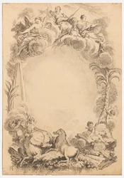 Progetto per uno stemma in onore di William Earl Cowper (ca. 1665-1723)