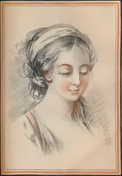 Testa di una ragazza, c1746