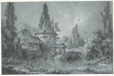 Paesaggio con una torre, nei dintorni di Beauvais