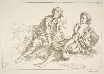 Foglio di schizzi, 1753