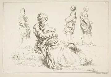 Foglio di schizzi, 1753