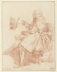 Studio per Alceste (Design for the illustration of Le Misanthrope from the 1734 edition of Molière