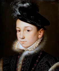 Tedesco: Re Carlo IX di Francia (1550-1574), busto Re Carlo IX di Francia