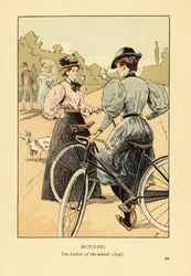 Andare in bicicletta, le Signore della ruota nel 1896