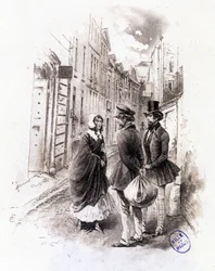 Illustrazione di "Profilo di grisette" appartenente al Receuil "Mimi de Pinson" di Alfred de Musset