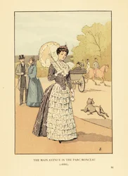 Il viale principale nel Parc Monceau