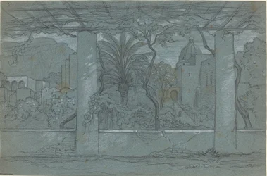 Una terrazza e giardino a Capri [recto]
